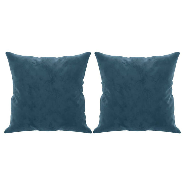 vidaXL 3-Seater Sofa with Decorative Pillows Blue 180 cm Velvet