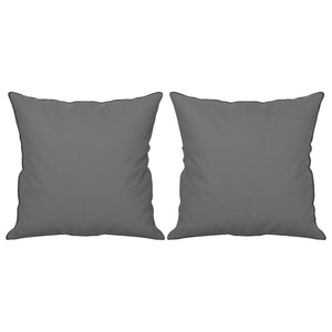 vidaXL 2-Seater Sofa with Cushions Dark Grey 120 cm Microfiber Fabric