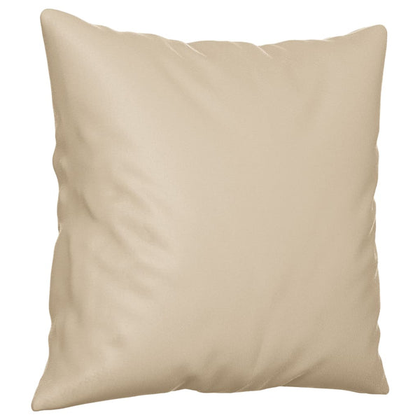 vidaXL 2-Seater Sofa with Cushions Cream 120 cm Microfiber Fabric