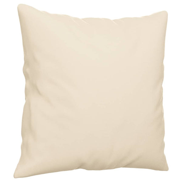 vidaXL 2-Seater Sofa with Cushions Beige 120 cm Microfiber Fabric