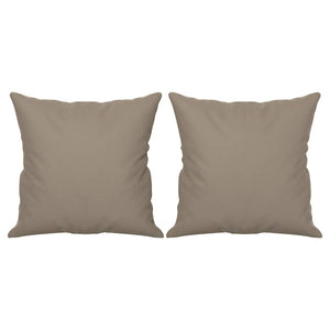 vidaXL 2-Seater Sofa with Cushions Taupe 140 cm Microfiber Fabric