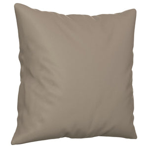 vidaXL 2-Seater Sofa with Cushions Taupe 140 cm Microfiber Fabric