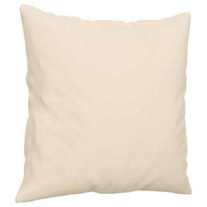 vidaXL 2-Seater Sofa with Cushions Beige 140 cm Microfiber Fabric