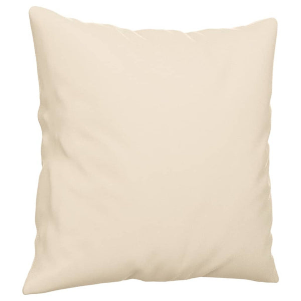 vidaXL 2-Seater Sofa with Cushions Beige 140 cm Microfiber Fabric