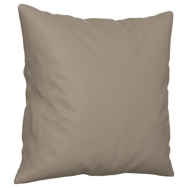vidaXL 3-Seater Sofa with Cushions Taupe 180 cm Microfiber Fabric