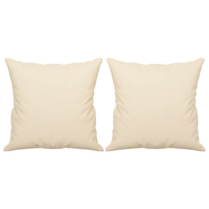vidaXL 3-Seater Sofa with Cushions Beige 180 cm Microfiber Fabric