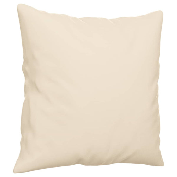 vidaXL 3-Seater Sofa with Cushions Beige 180 cm Microfiber Fabric