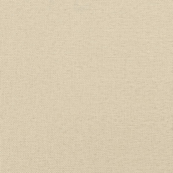 vidaXL 3-Seater Sofa with Footrest Cream 180 cm Fabric