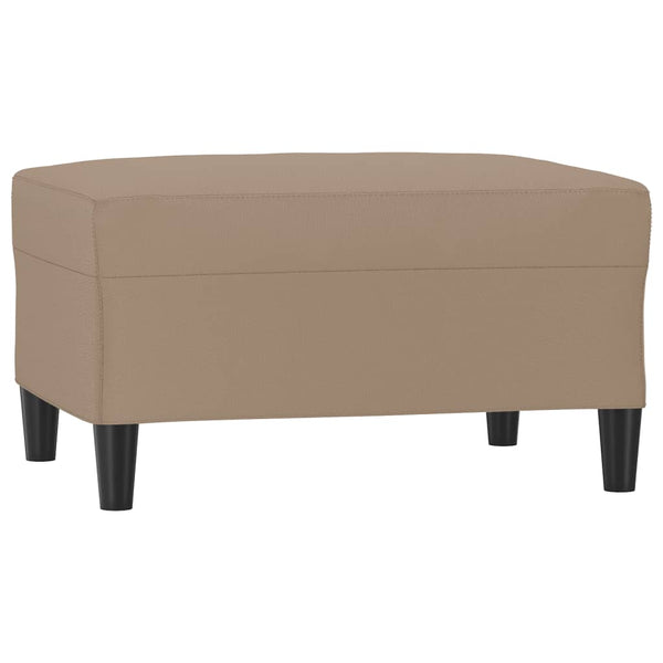 vidaXL 4-Piece Sofa Set with Cushions Cappuccino Brown Faux Leather