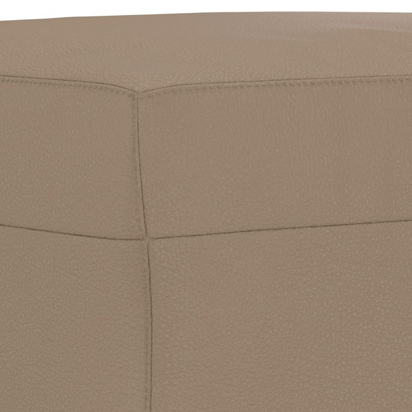 vidaXL 4-Piece Sofa Set with Cushions Cappuccino Brown Faux Leather