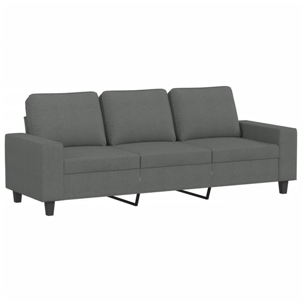 vidaXL 4-Piece Sofa Set Dark Grey Fabric