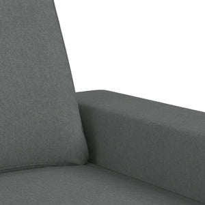 vidaXL 4-Piece Sofa Set Dark Grey Fabric