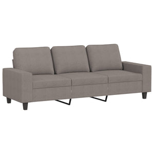 vidaXL 2-Piece Sofa Set Taupe Fabric