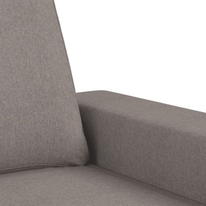 vidaXL 2-Piece Sofa Set Taupe Fabric