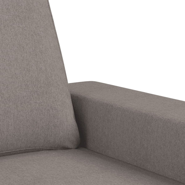 vidaXL 2-Piece Sofa Set Taupe Fabric