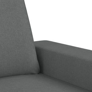 vidaXL 3-Piece Sofa Set Dark Grey Fabric