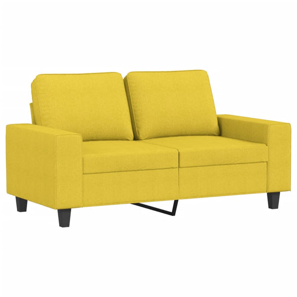 vidaXL 3-Piece Sofa Set Light Yellow Fabric