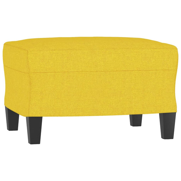vidaXL 3-Piece Sofa Set Light Yellow Fabric