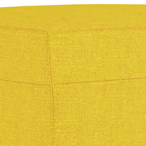 vidaXL 3-Piece Sofa Set Light Yellow Fabric