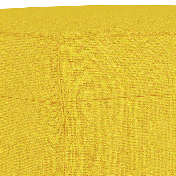 vidaXL 3-Piece Sofa Set Light Yellow Fabric