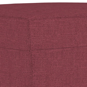 vidaXL 3-Piece Sofa Set Wine Red Fabric