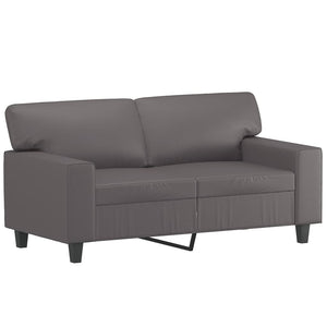 vidaXL 3-Piece Sofa Set Grey Faux Leather