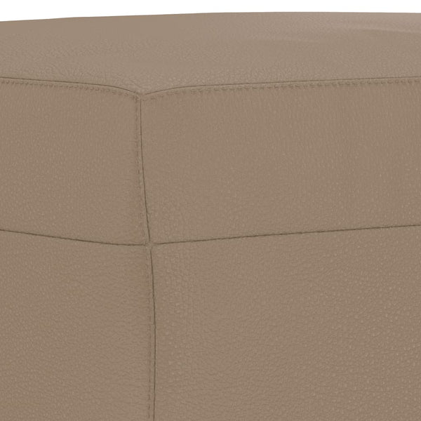 vidaXL 3-Piece Sofa Set Cappuccino Brown Faux Leather