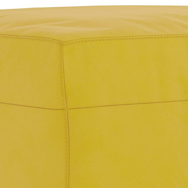 vidaXL 4-Piece Sofa Set Yellow Velvet