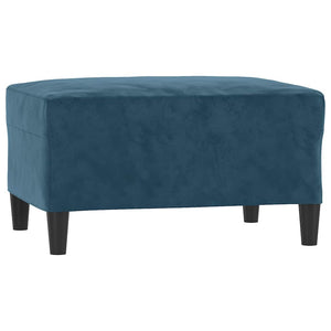 vidaXL 4-Piece Sofa Set Blue Velvet