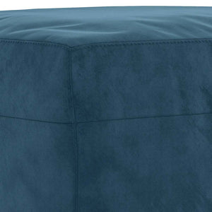 vidaXL 4-Piece Sofa Set Blue Velvet
