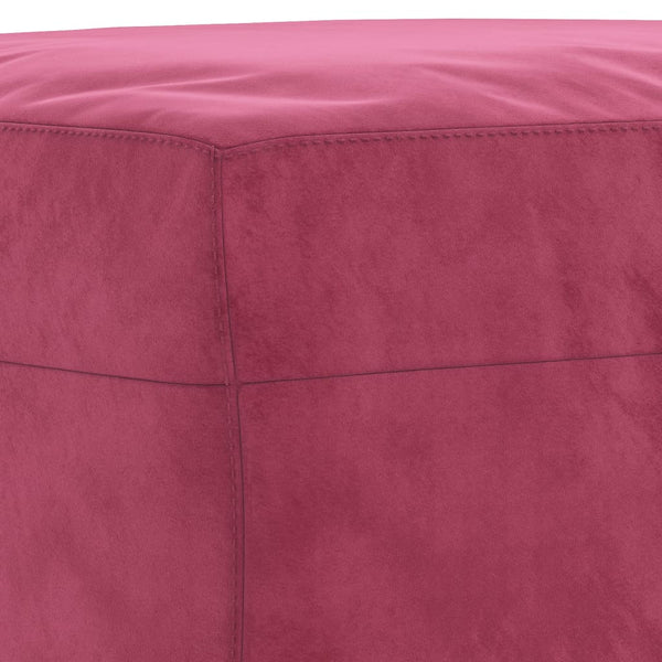 vidaXL 3-Piece Sofa Set Wine Red Velvet