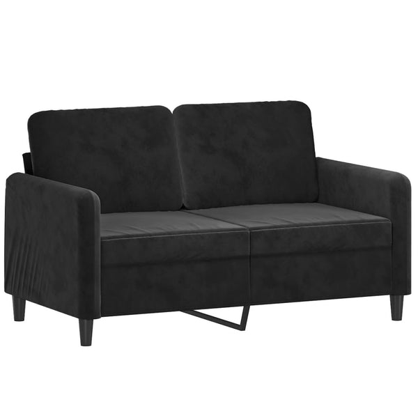 vidaXL 2-Piece Sofa Set Black Velvet