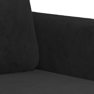vidaXL 2-Piece Sofa Set Black Velvet