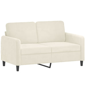 vidaXL 2-Piece Sofa Set Cream Velvet