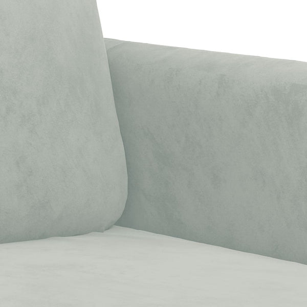 vidaXL 3-Piece Sofa Set Light Grey Velvet