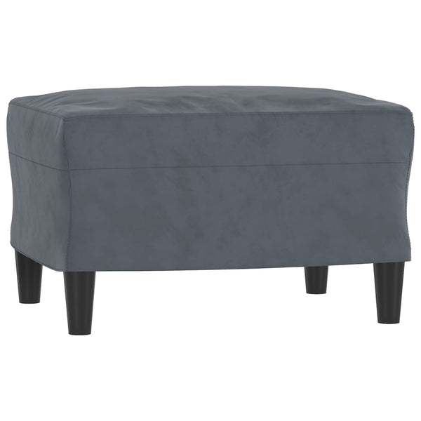 vidaXL 3-Piece Sofa Set Dark Gray Velvet
