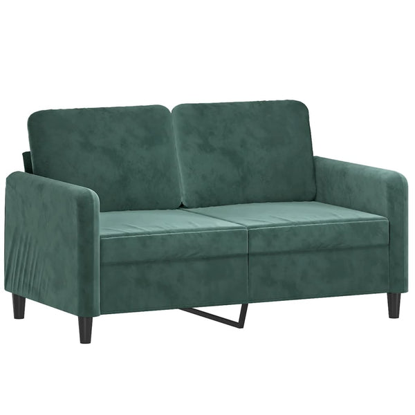 vidaXL 3-Piece Sofa Set Dark Green Velvet