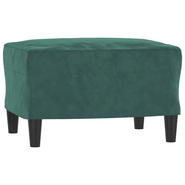vidaXL 3-Piece Sofa Set Dark Green Velvet