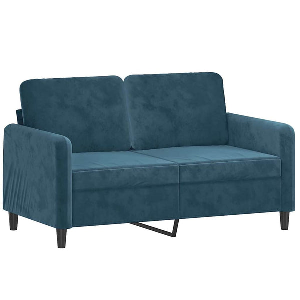 vidaXL 3-Piece Sofa Set Blue Velvet
