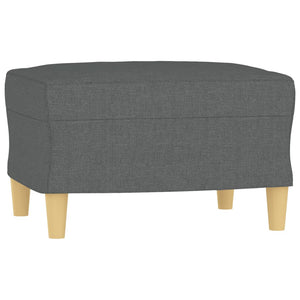 vidaXL 4-Piece Sofa Set with Cushions Dark Gray Fabric
