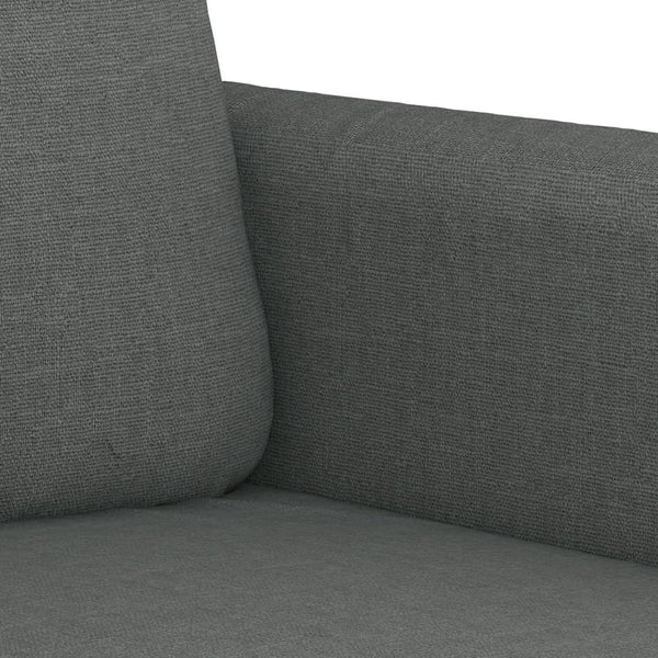 vidaXL 4-Piece Sofa Set with Cushions Dark Gray Fabric
