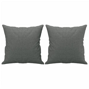 vidaXL 4-Piece Sofa Set with Cushions Dark Gray Fabric