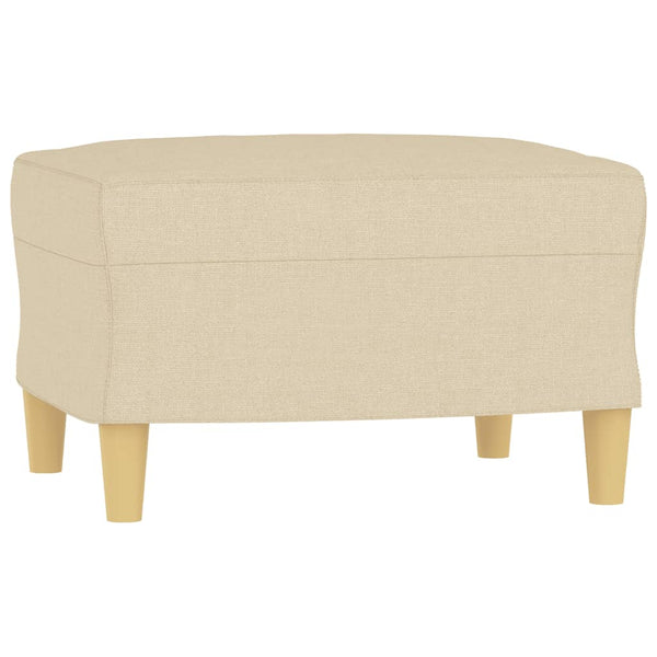 vidaXL 4-Piece Sofa Set with Cushions Cream Fabric