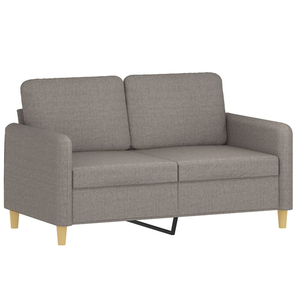 vidaXL 4-Seater Sofa Set with Cushions Taupe Fabric