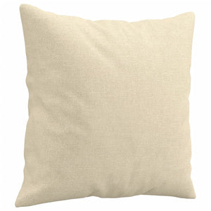 vidaXL 2-Seater Sofa Set with Cushions Cream Fabric