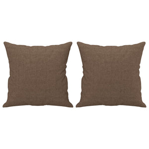 vidaXL 2-Seater Sofa Set with Cushions Brown Fabric