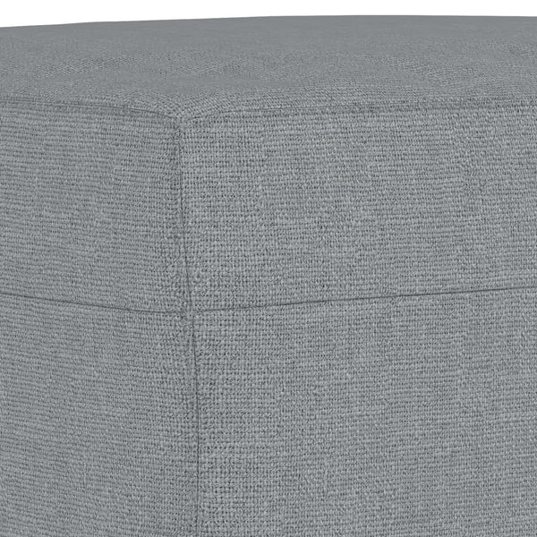vidaXL 3-Piece Sofa Set with Cushions Light Grey Fabric