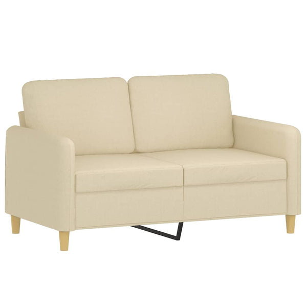 vidaXL 3-Piece Sofa Set with Cushions Cream Fabric