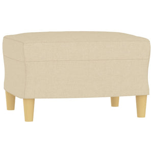 vidaXL 3-Piece Sofa Set with Cushions Cream Fabric