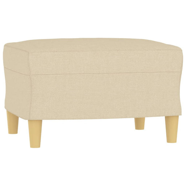 vidaXL 3-Piece Sofa Set with Cushions Cream Fabric